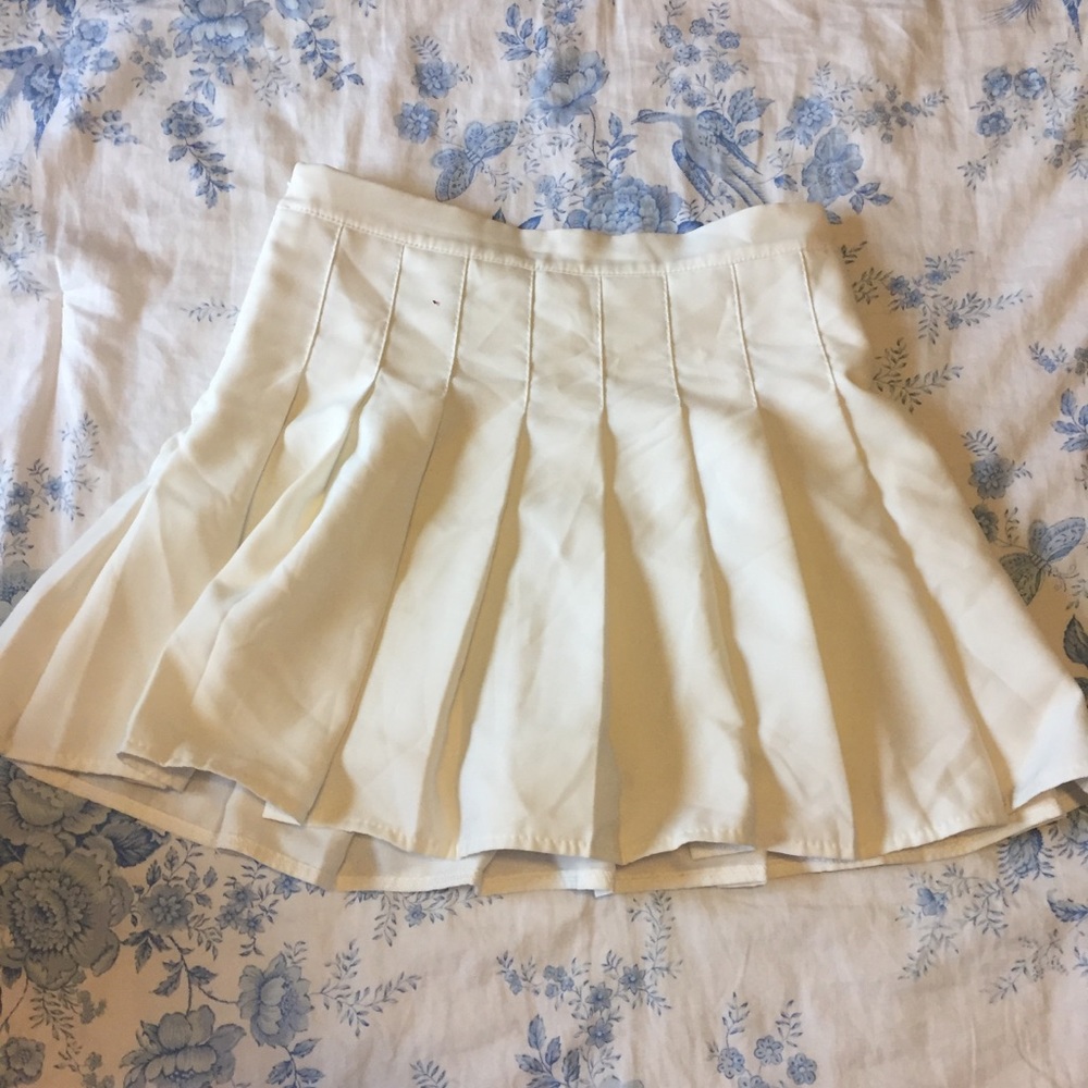 Mini White Skirt